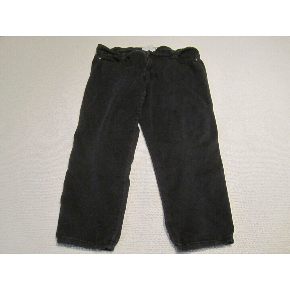 Torrid Jeans Womens 22 Plus Black Casual‎ 46x30 Scrunch Front Straight Stretch